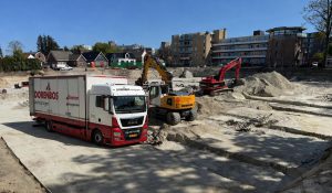 dorenbos verhuizingen verhuiswagen bouwplaats molenhof emmen